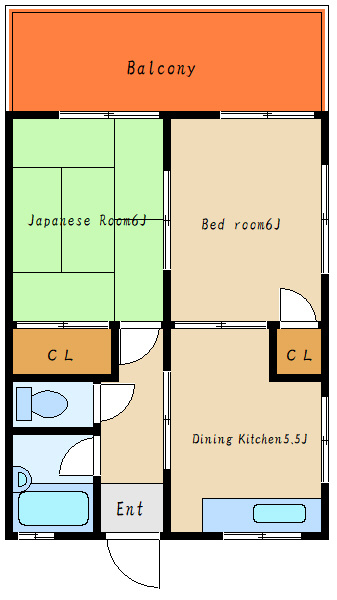 松の内コーポの間取り