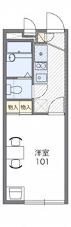 【間取り】 | レオパレスメルベージュ | 代表的な間取のため実際の間取とは異なる場合があります