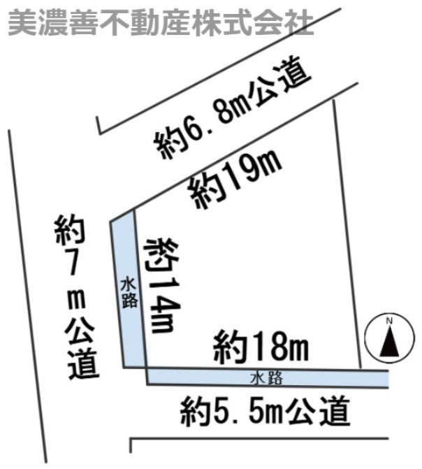 ６５２９５　瑞穂市稲里土地の区画図