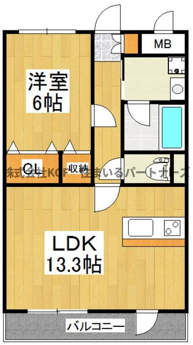 ドゥブラン上津の間取り