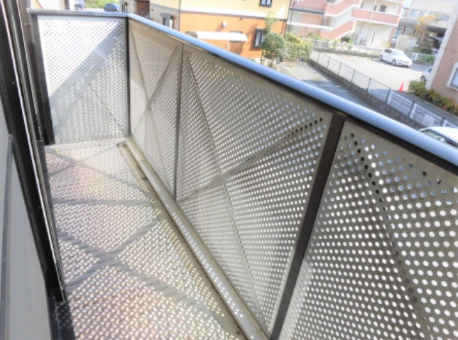 ミーツハオスK B棟のバルコニー|陽当たり良好なバルコニーです