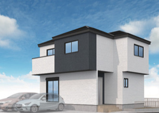 【外観パース】 | 【名古屋市北区北久手259新築戸建1号棟】✨️仲介手数料無料✨️如意小学校・楠中学校