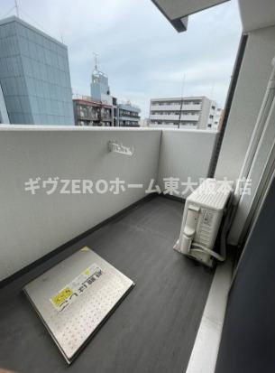 ラシュレエグゼ難波南のバルコニー