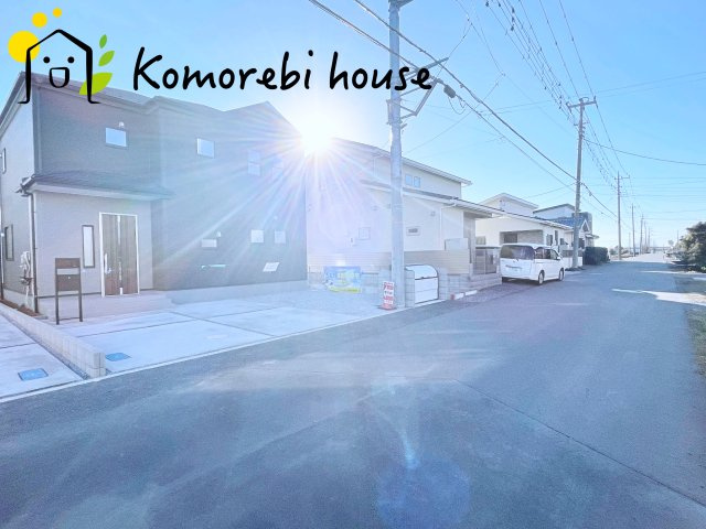 さいたま市西区島根　新築一戸建て　リーブルガーデン　01の前面道路含む現地写真|前面道路含む現地写真です