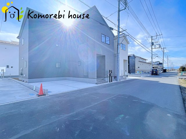 さいたま市西区島根　新築一戸建て　リーブルガーデン　03の前面道路含む現地写真|26.1.22　撮影済み