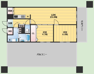 【間取り】 | ユニハイム池田