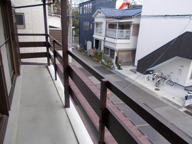 馬場通貸家のバルコニー