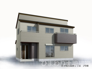 【間取り】 | 茅ヶ崎市高田1丁目  1号棟 | LDK17帖　可動棚付SIC　南向きバルコニー2箇所　浴室乾燥機+窓　1階掃出し窓シャッター付