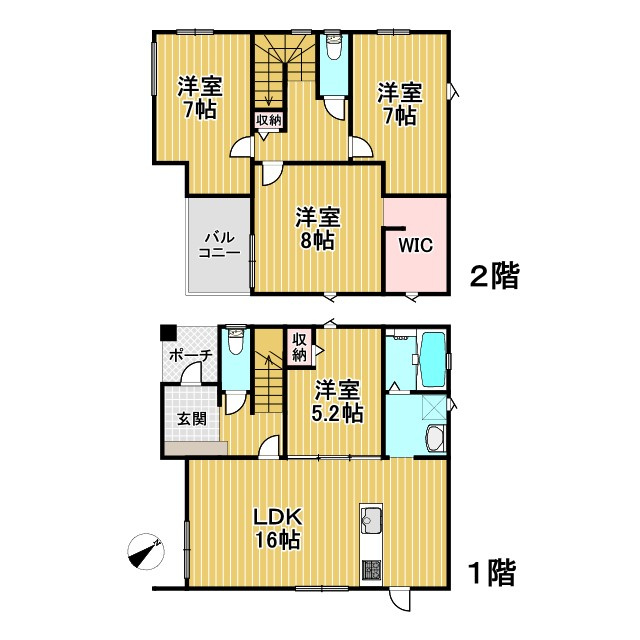 アーキデイズ筑後西牟田の間取り