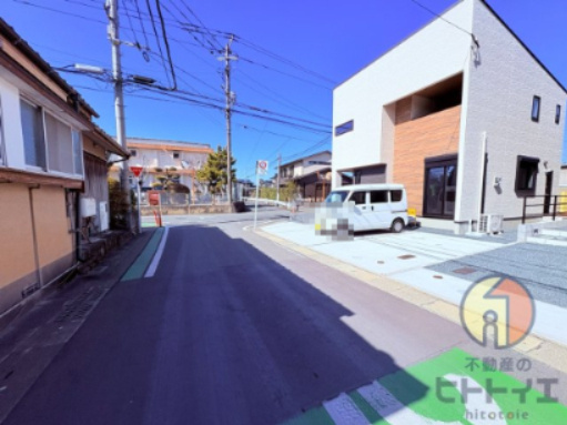 アーキデイズ筑後西牟田の前面道路含む現地写真