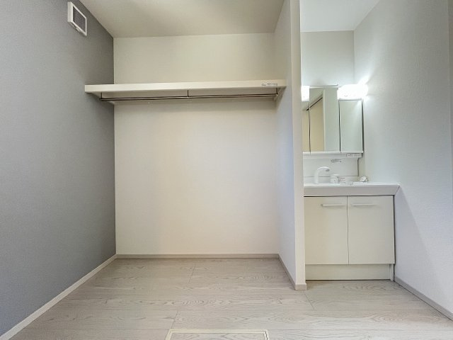 【洗面所】 | 福岡市東区美和台5丁目6期・平屋　2号棟（全2棟）【仲介手数料無料・0円】 | 現地写真。