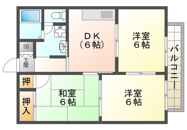 グリーンシャトレⅠの間取り