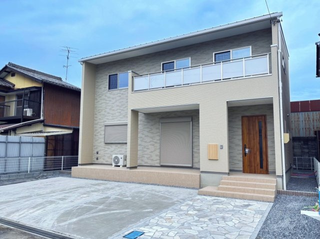 新築戸建　大垣市昼飯　全1区画分譲の外観|「現地（2025年9月19日）撮影」　
■外観写真　
■ヤマダ不動産　株式会社リライフ　