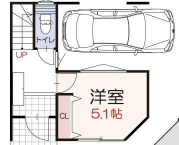 【仲介手数料無料】狭山市富士見９期全１棟　狭山市の新築住宅なら西武ハウジングの間取り