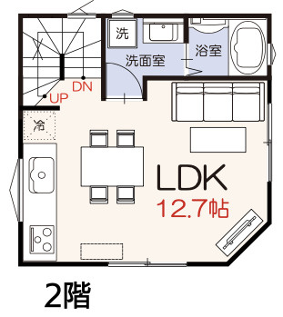 【仲介手数料無料】狭山市富士見９期全１棟　狭山市の新築住宅なら西武ハウジングの間取り