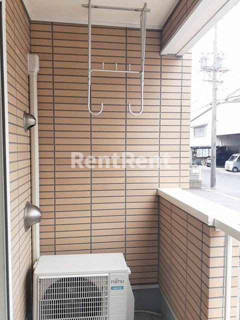 一宮市奥町字県郭のアパートのバルコニー|バルコニー