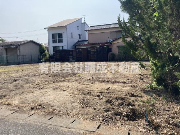 玉野市田井　売地の前面道路含む現地写真