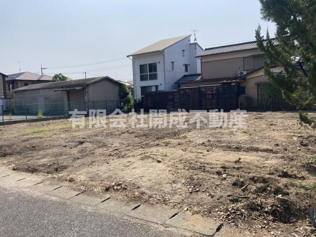 玉野市田井　売地の前面道路含む現地写真