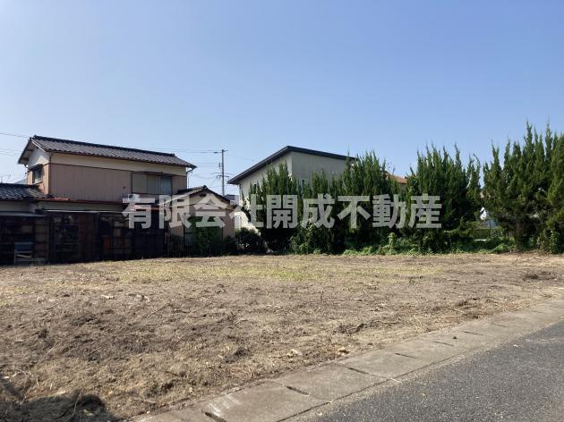 玉野市田井　売地の前面道路含む現地写真
