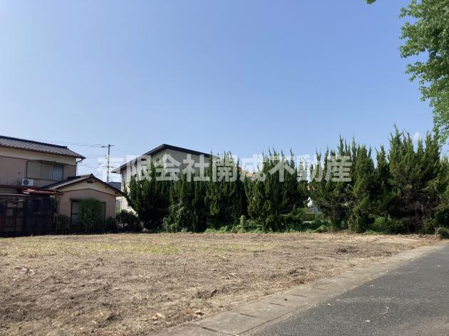 玉野市田井　売地の前面道路含む現地写真