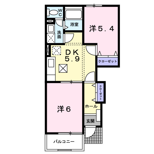 Ⅰ・Ⅱ棟１階間取り