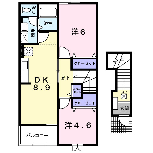 Ⅰ・Ⅱ棟２階間取り