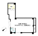 【間取り】 | 間取り：ワンルーム（現在飲食店となっております）。本間取り図は分譲当時のもので現在は飲食店仕様の間取りとなっております。