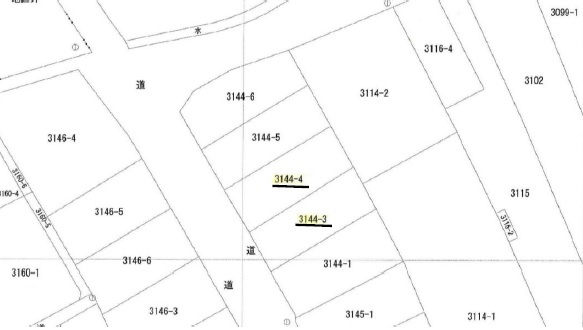 小田郡矢掛町　売地の土地図