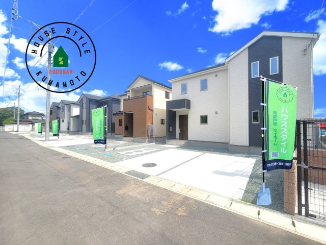 菊池郡大津町大字室第11-5棟（2号棟）　の前面道路含む現地写真|見学の時間などお気軽にお問い合わせ下さい。