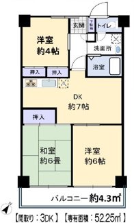 【間取り】 | みんな大好き駅徒歩3分♪