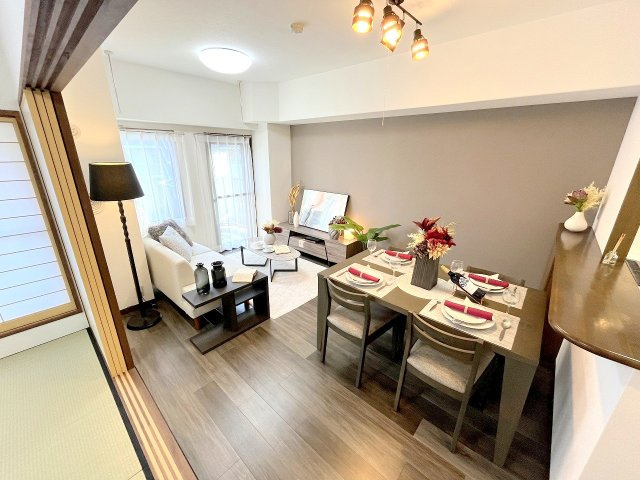 レクセルマンション中神の居間・リビング