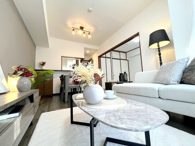 レクセルマンション中神の居間・リビング