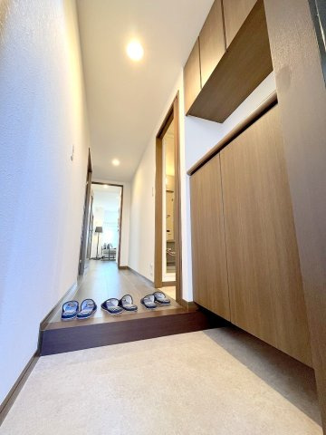 レクセルマンション中神の玄関