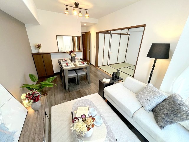 レクセルマンション中神の居間・リビング|フルリフォーム済みに付きそのままご入居頂けます！