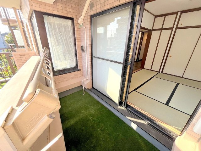 レクセルマンション中神のバルコニー