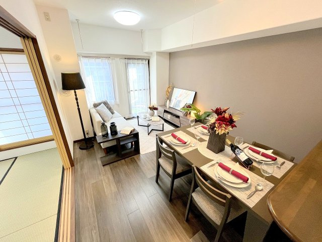 レクセルマンション中神の居間・リビング