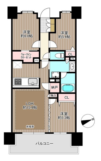 【間取り】 | ブライトクロス博多ＥＡＳＴ | ブライトクロス博多ＥＡＳＴの間取り