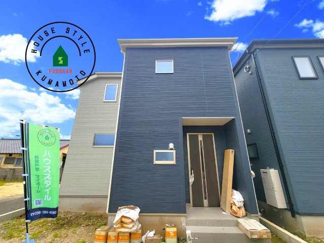 熊本市東区昭和町第3-3棟（1号棟）の外観|デザイン性のある外観です。