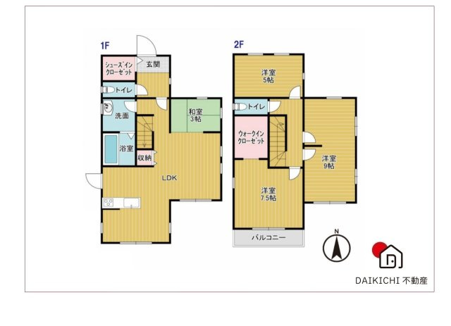 【間取り】 | 桶川市坂田東1丁目　中古戸建