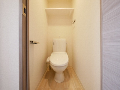 【トイレ】 | プレサンスOSAKA DOMECITY クロスティ | 落ち着いた色調のトイレです