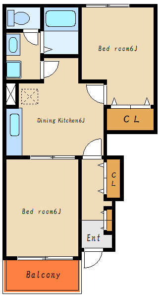 レフィナード余部の間取り