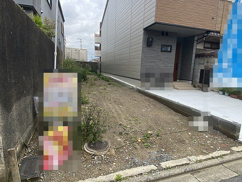 　北野西白梅町建築条件無土地の前面道路含む現地写真