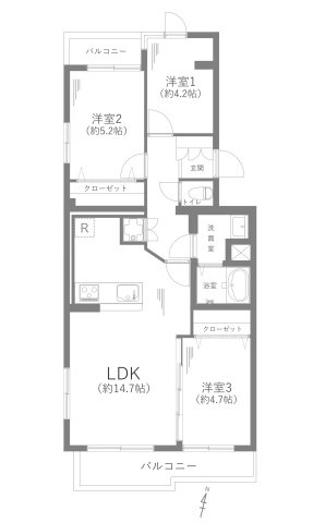 池園ハウスの間取り
