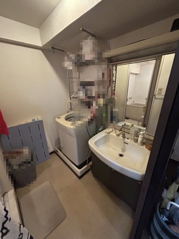 宝・北頭ハイツの洗面所|忙しい朝には欠かせない洗面所です