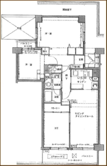コスモ西葛西の間取り