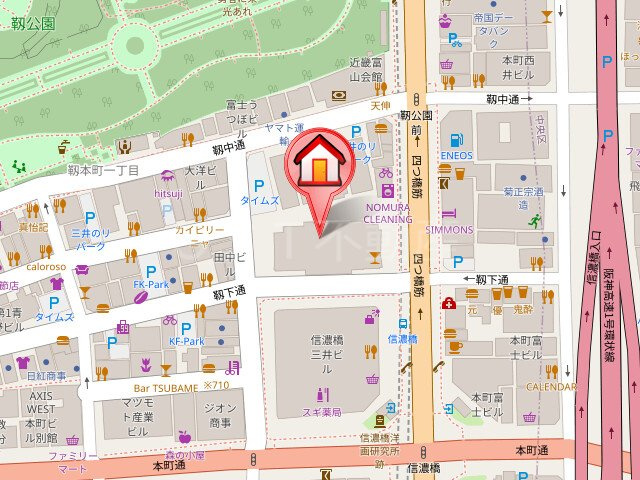 プレミストタワー靭本町（靱本町）の地図
