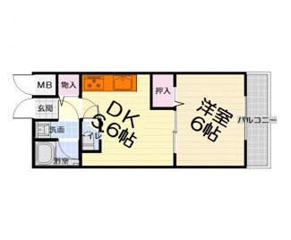 【間取り】 | フジパレス式内町Ⅰ番館