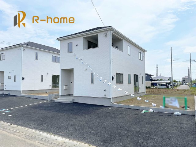 取手市紫水第3　新築戸建て　2号棟の外観|ご予約を頂ければ、『平日』はもちろん『早朝』や『夜間』もご見学可能です♪お気軽にお申し付けください♪