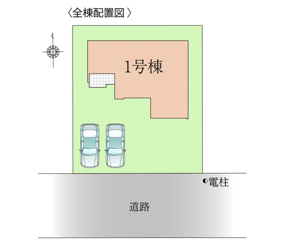 横浜市栄区桂台南1丁目 新築戸建て【仲介手数料無料】カースペース2台の区画図