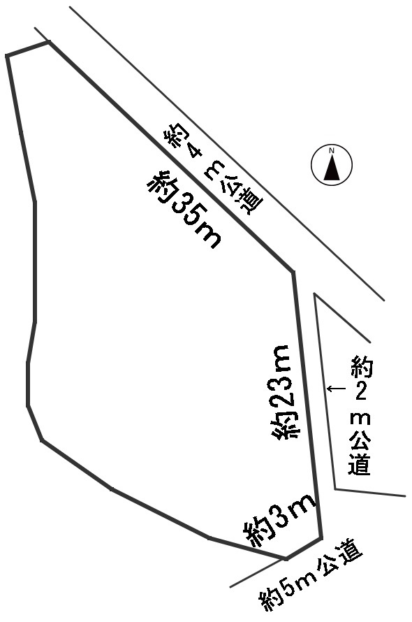 ６５２３６　瑞穂市本田土地の区画図